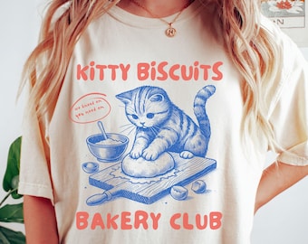 Cat Biscuit Comfort Colors Shirt: Funny Kitten Baker Tee