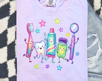 Dental Shirt Comfort Colors®, Dentist Gift, Teeth Tee, Dental Office Gift, Dentist Assistant, Dental Hygiene, Dental Nurse Appreciation Week