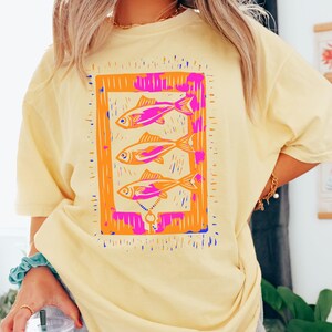 Sardines Comfort Colors® Shirt, Tinned Fish Coastal Aesthetic, Coastal Grandma, Tomato Girl Summer, Downtown Girl,  Fisherman Ocean Style