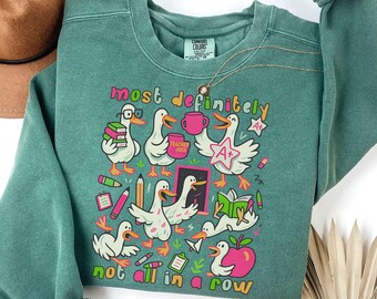Comfort Colors® Goose Teacher Sweatshirt, Back to School Tee, Teacher Appreciation