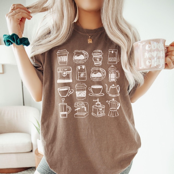 Comfort Colors® Coffee Shirt, Coffee Lover Gift, Retro Coffee Shirt, Foodie Tee, Weekend Shirt, Retro Coffee Shirt, Trendy Womens Tees
