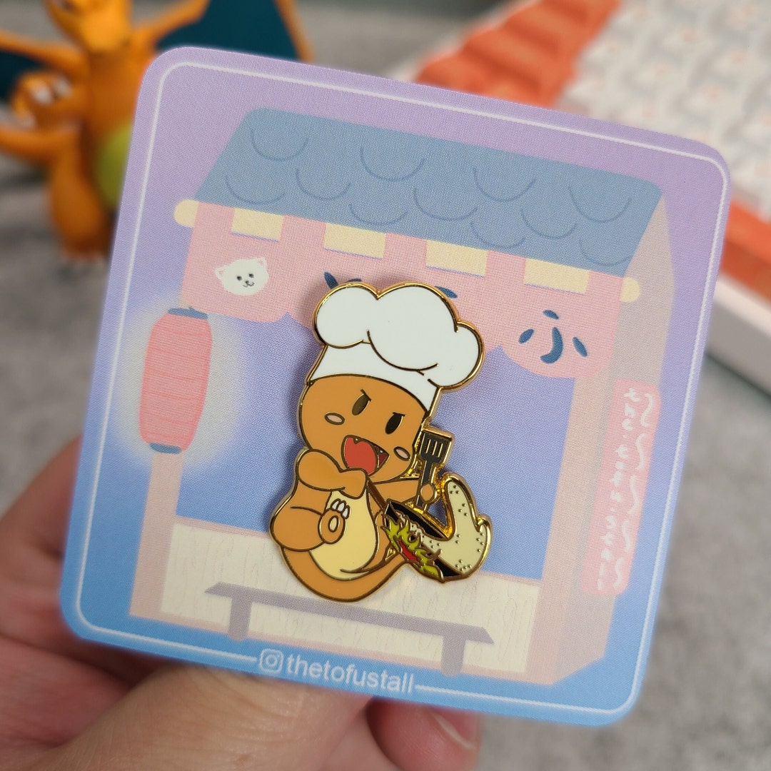 Chef Charmander Enamel Pin - Etsy