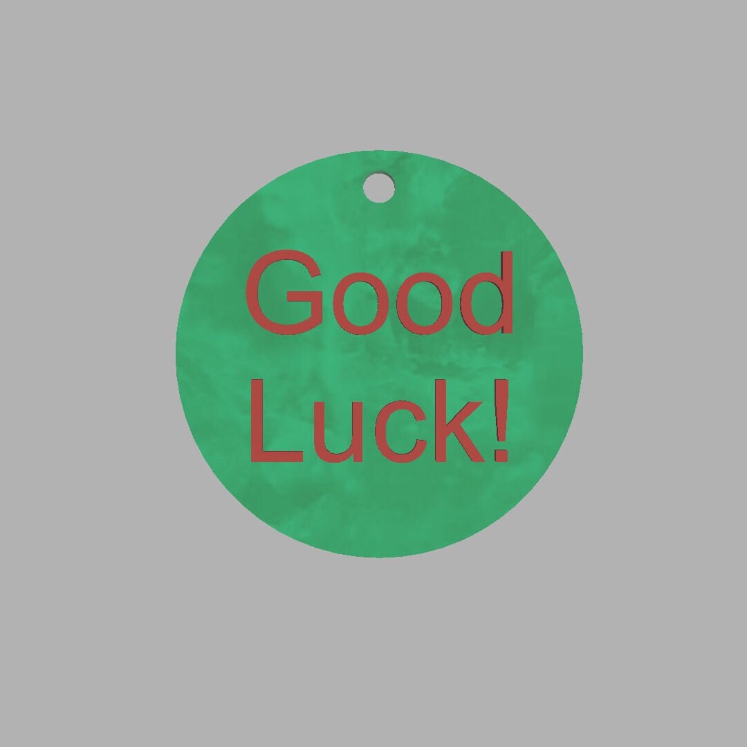 Good Luck Keychain Digital File - Etsy