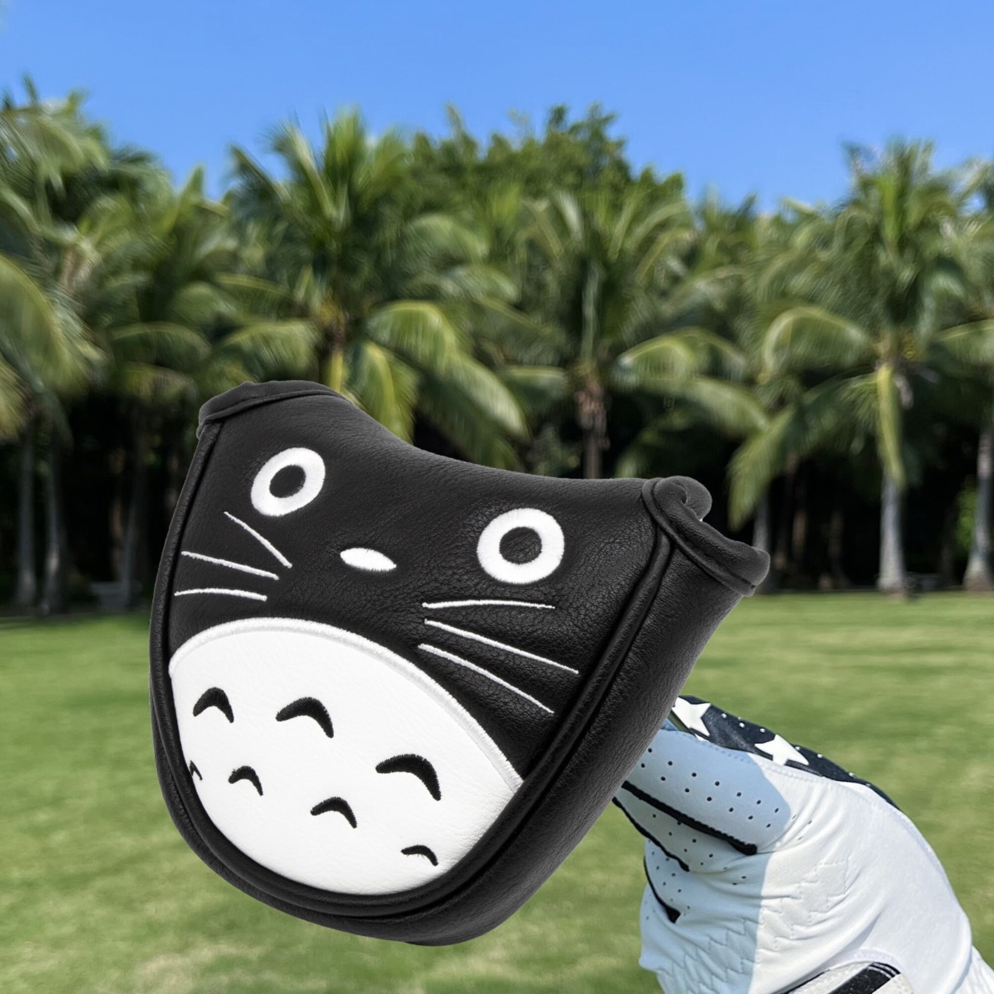 Totoro Mallet Putter Headcover Putter Cover, Mid Mallet Putter, Anime