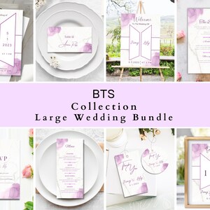 Wedding Template Bundle | Wedding Bundle Kit | Wedding Stationery Bundle | Editable Invitation Set | Instant Download | Templett Instant