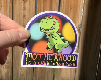 Retro Aesthetic sticker - Motherhood Is A Walk In The Park Sticker - Rugrat Sticker - Nickelodeon Sticker