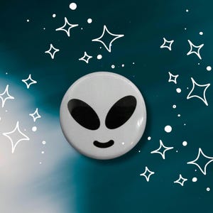 Lil Grey Alien Pin or Magnet