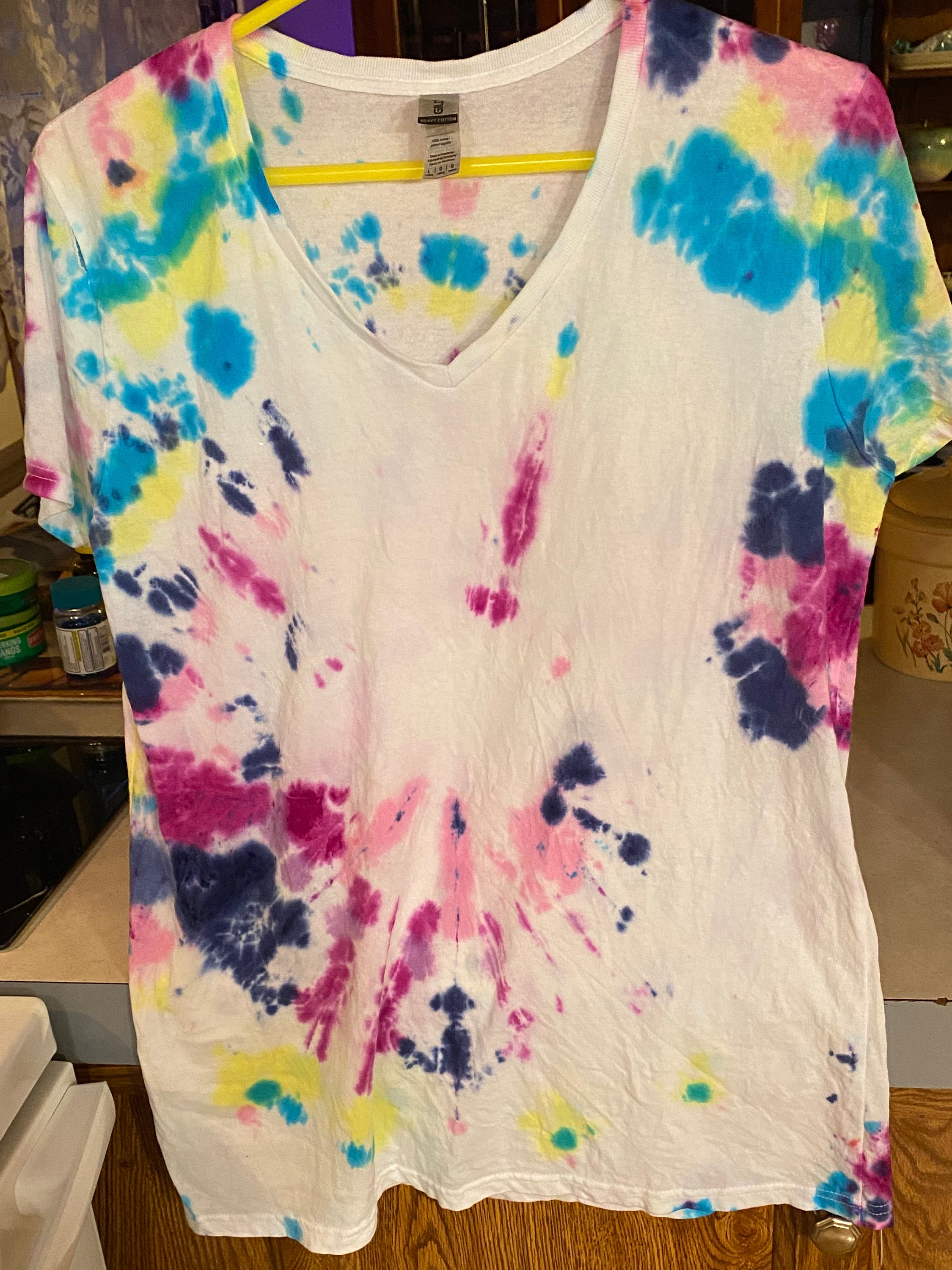 Tie-dye Printed Jersey Top main image 0