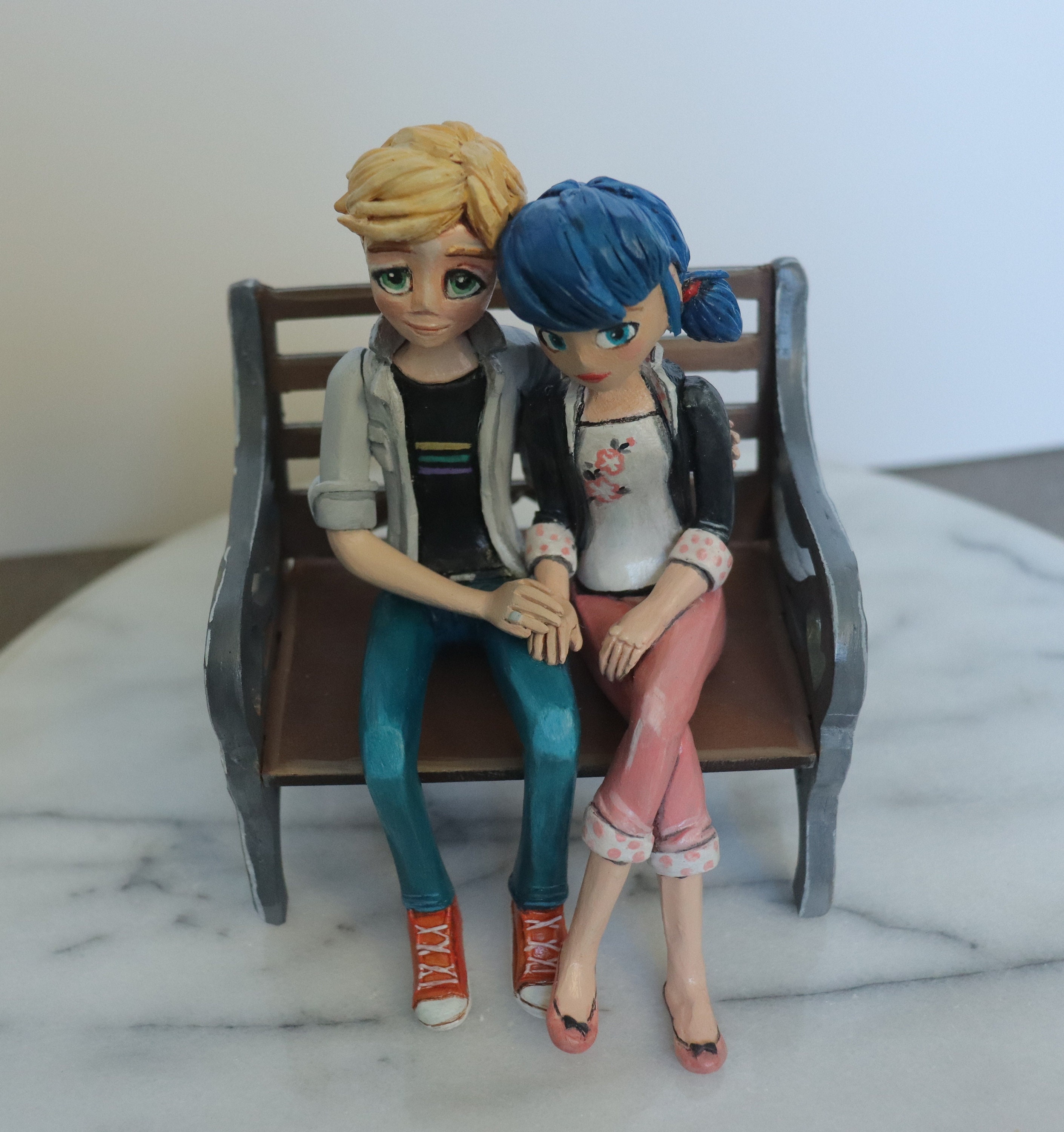 10-inch <i>Miraculous</i> Marinette and Adrien Dolls by Bandai