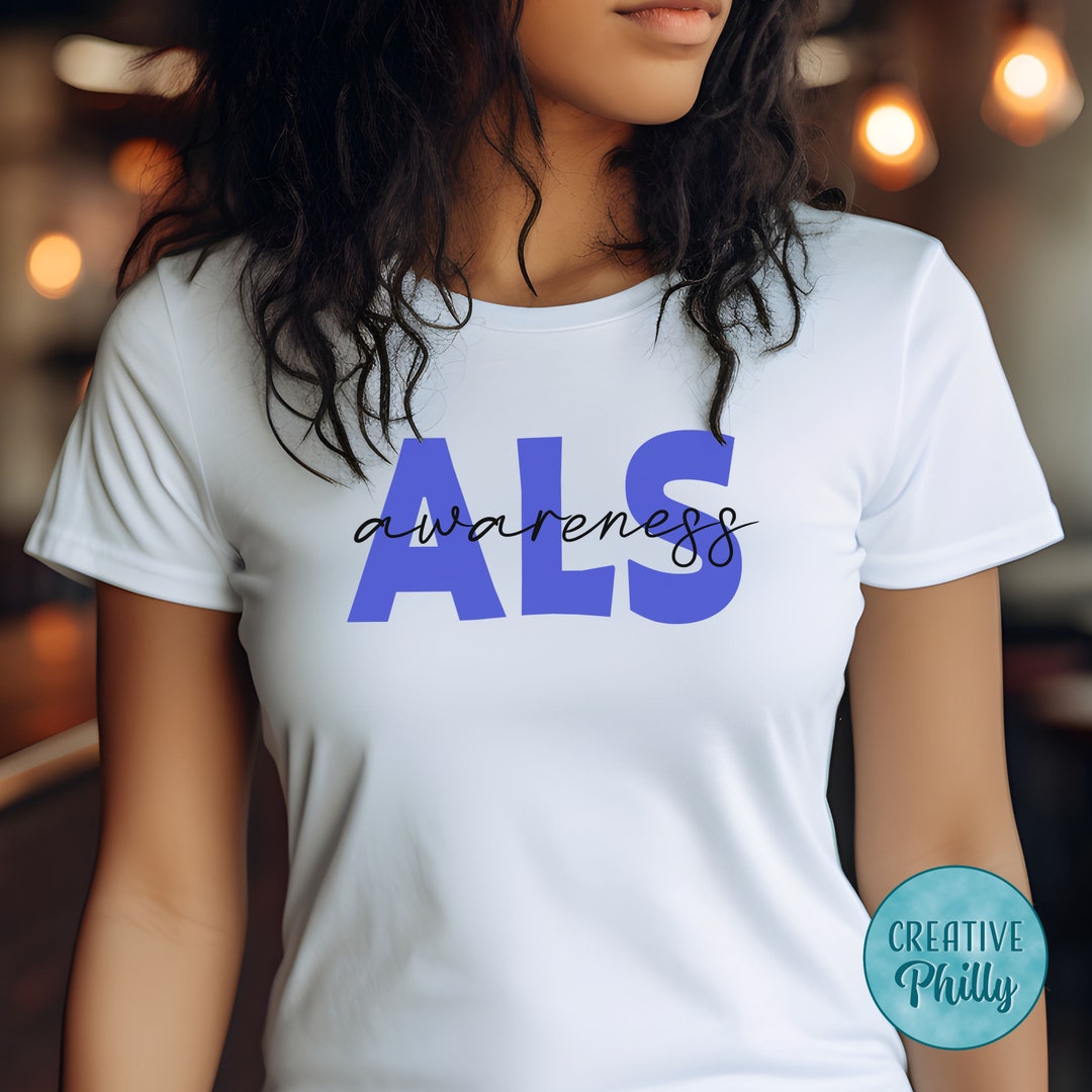 ALS Awareness ALS Shirt Lou Gehrig's Disease ALS Support Charity Shirt ...