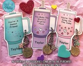 Personalized Valentine Stanley Tumbler Valentines Printable Valentine Classroom Valentine Tween Valentine School Valentines Day Printable