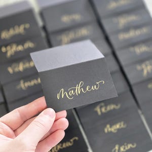 Elegante, handgeschriebene moderne Kalligraphie-Tischkarten für Hochzeit/Brautparty/Babyparty/Hühner/Geburtstag