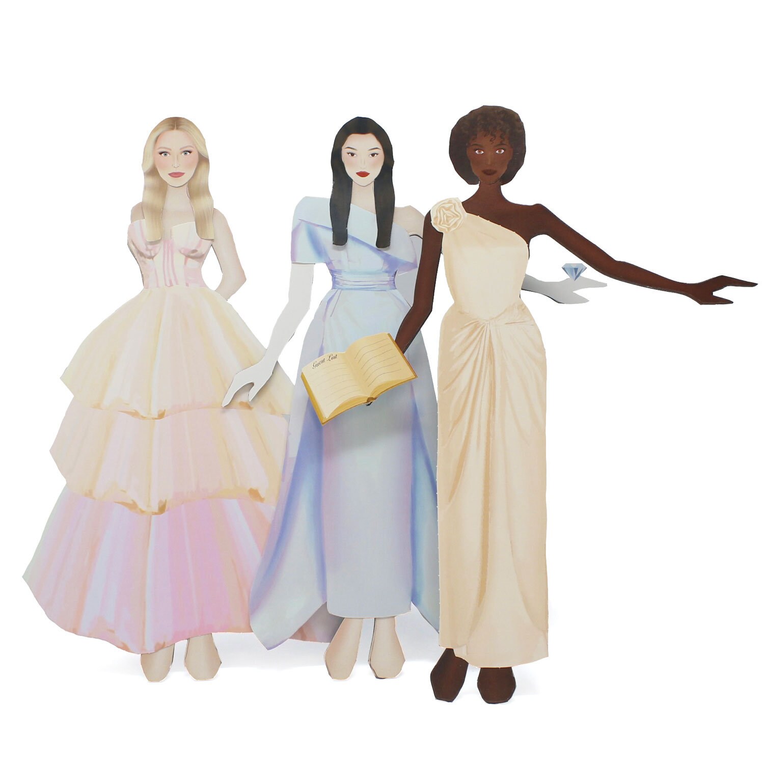 Introducing Personalized Bridal Paper Dolls: the Bridal Wardrobe the ...