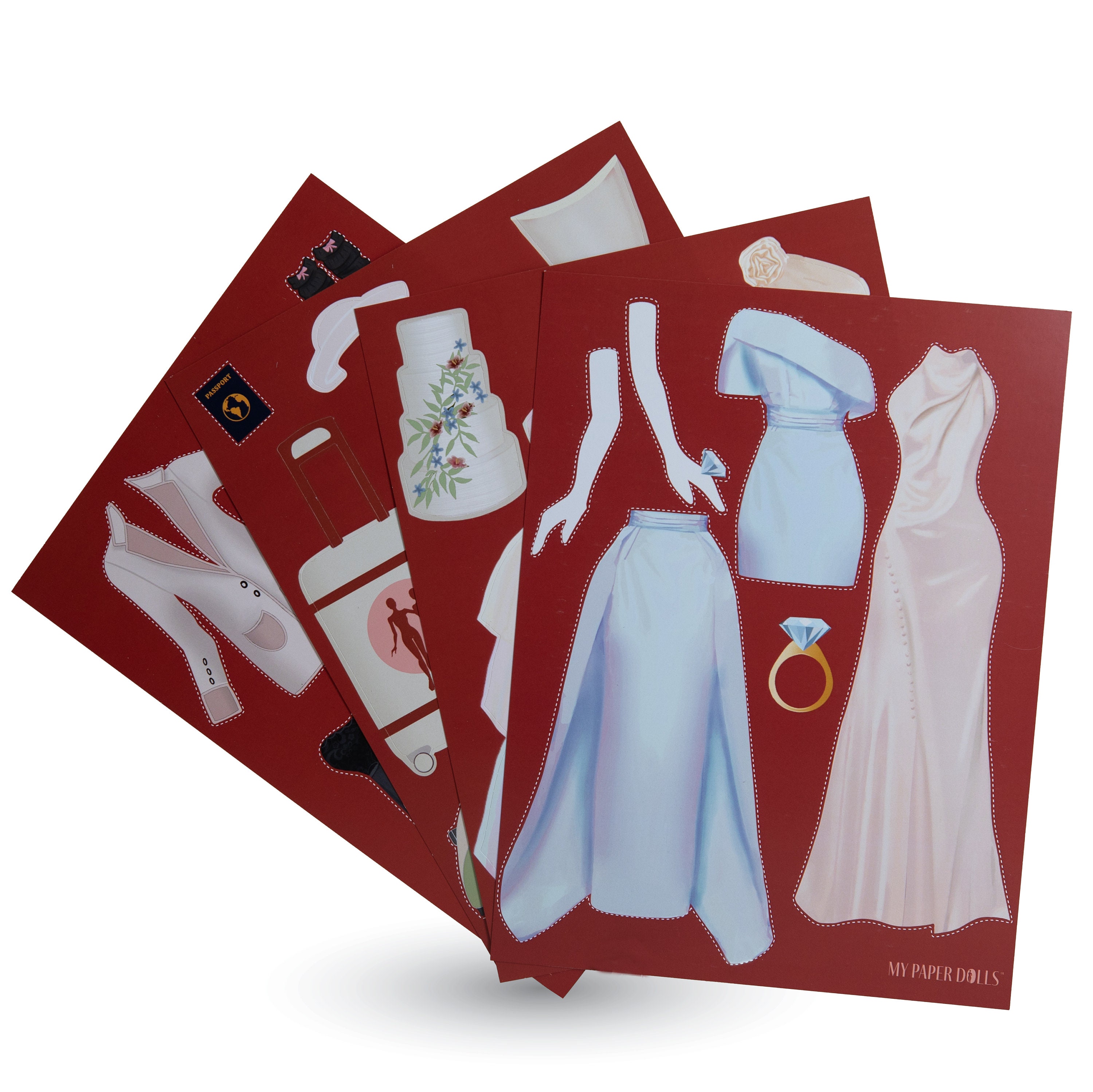 Introducing Personalized Bridal Paper Dolls: the Bridal Wardrobe the ...