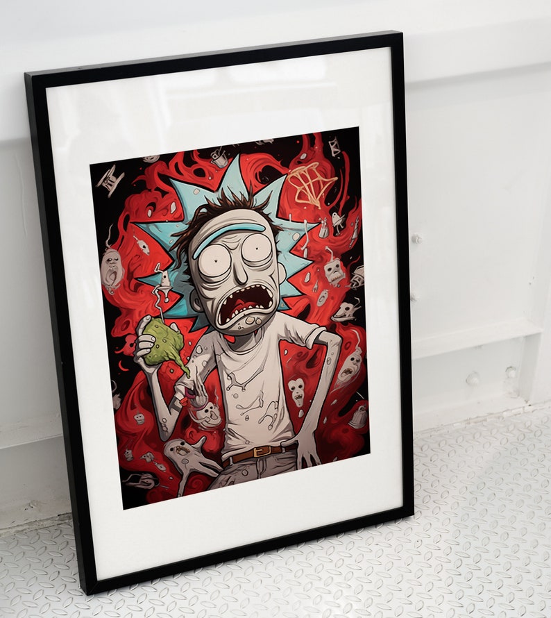 Cartoon Rick and Morty Printable Poster, Printable Wall Art, Large ...