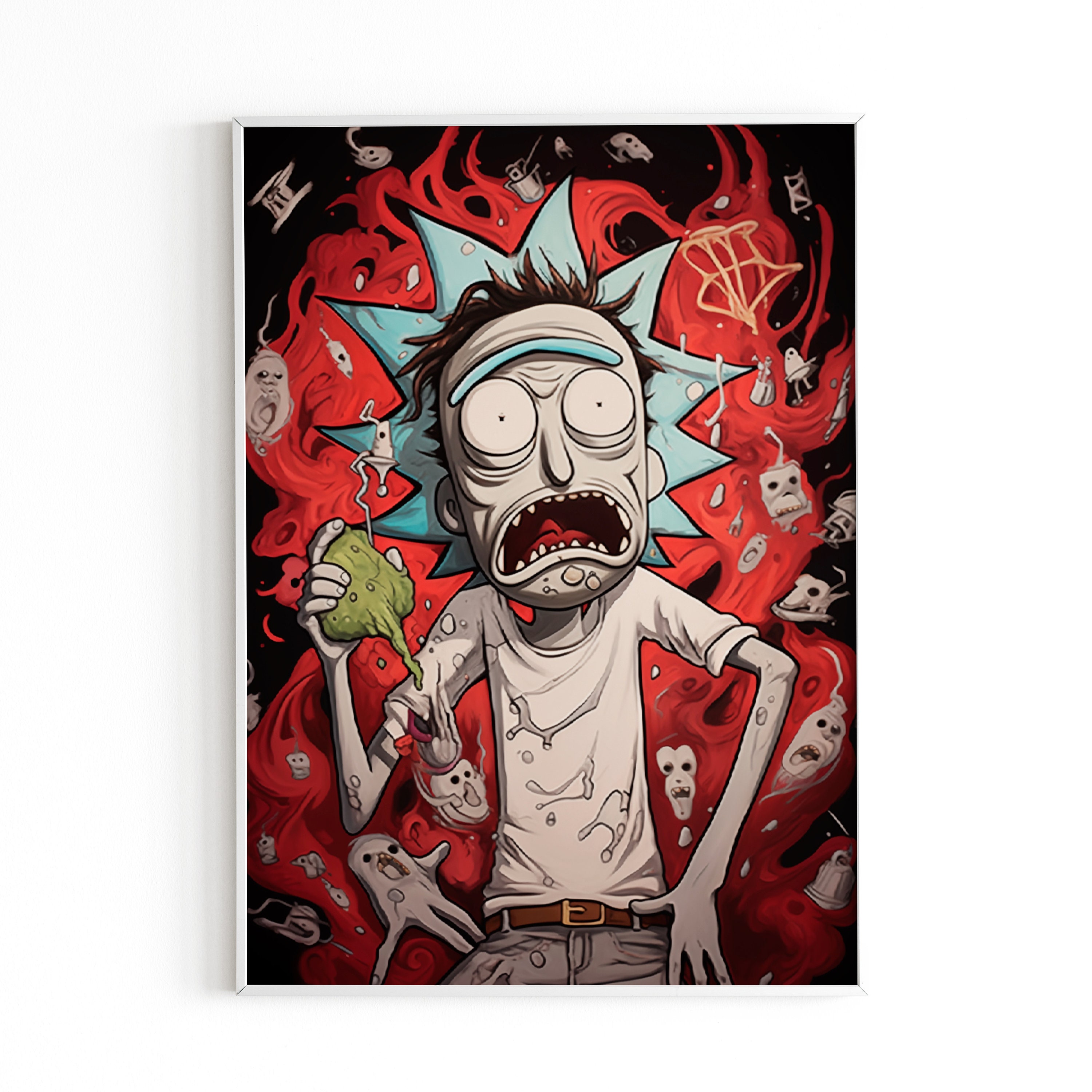 Cartoon Rick and Morty Printable Poster, Printable Wall Art, Large ...