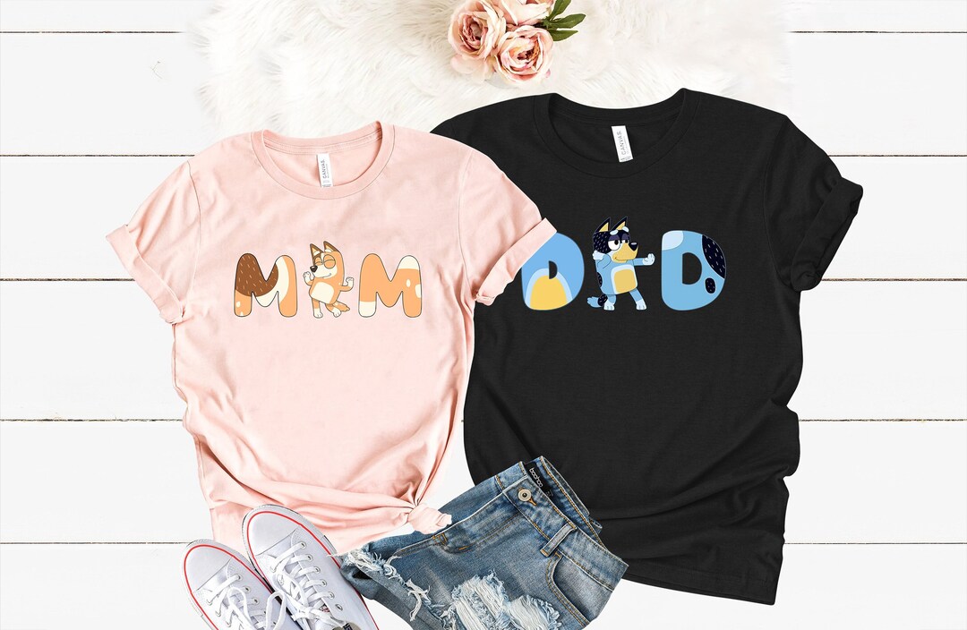 Bluey Family Shirt, Bluey Mom Shirt, Bluey Dad Shirt, Bluey Birthday ...