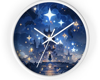 Star Castle Anime Cartoon Art Gift Idea Wall Clock