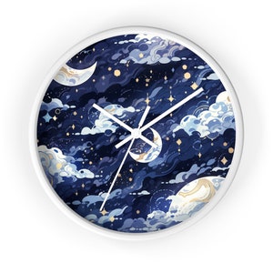 Anime Fantasia Starry Night Art Gift Idea Wall Clock