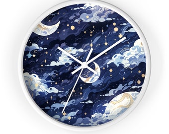 Anime Fantasia Starry Night Art Gift Idea Wall Clock