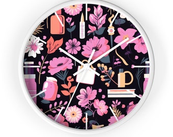 Girls Room Fashion Art Decor Stylish Chic Gift Idea Wall Clock