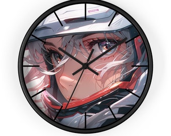 Anime Race Girl Art Gift Idea Wall Clock