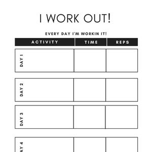 Workout Planner