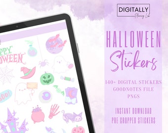 Halloween Digital Stickers | GoodNotes Stickers | PNG | Digital Planning | iPad Planning Stickers | Pre-cropped Stickers | Everyday Planning