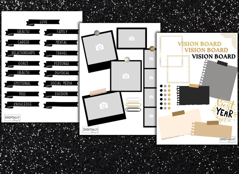 2025 New Years Mini Kit Digital Stickers | PNG| Goodnotes Stickers ...