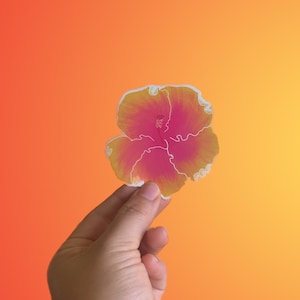 Hibiscus Flower Sticker