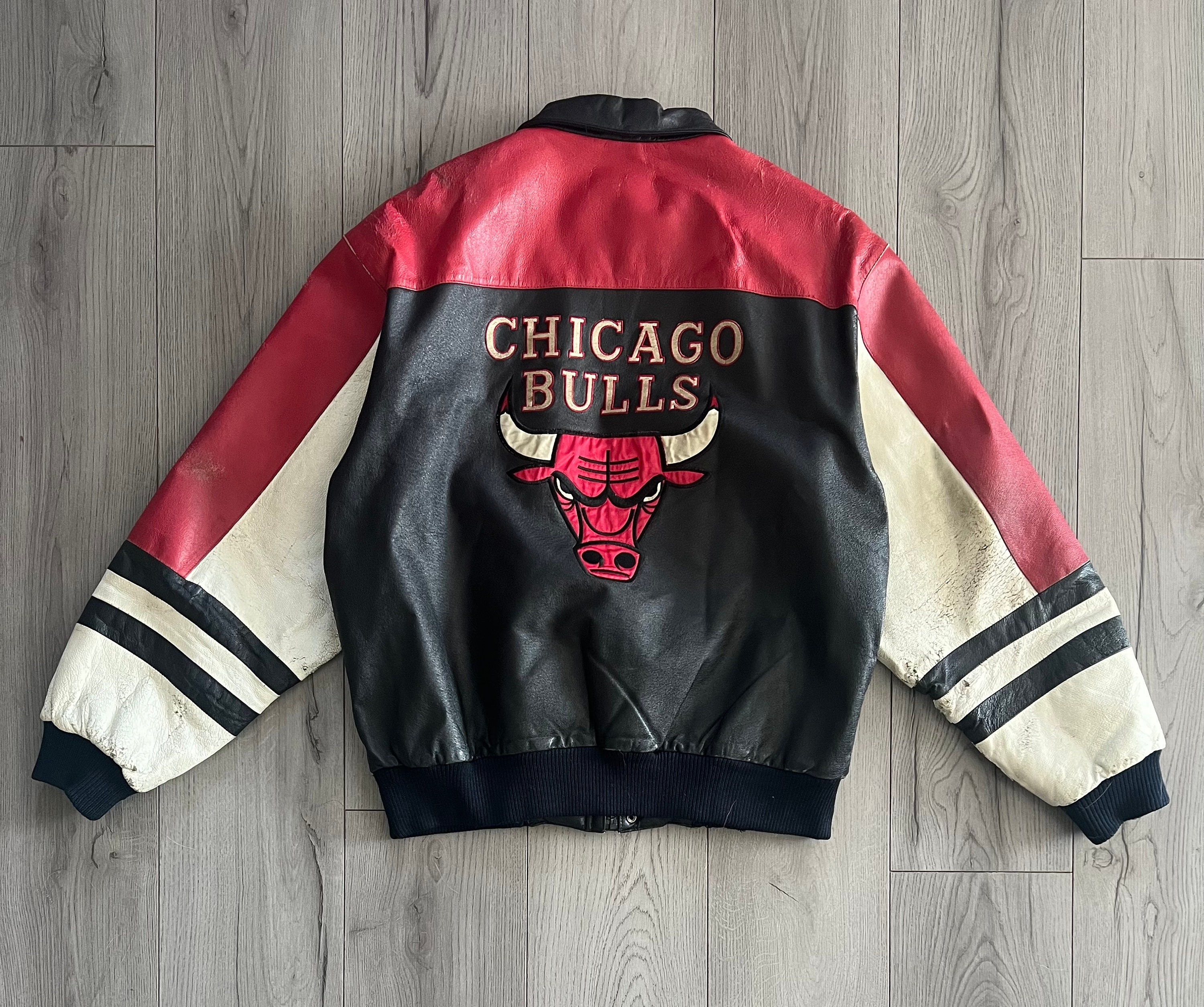 Vintage 90's Chicago Bulls Varsity Letterman Jacket Size 