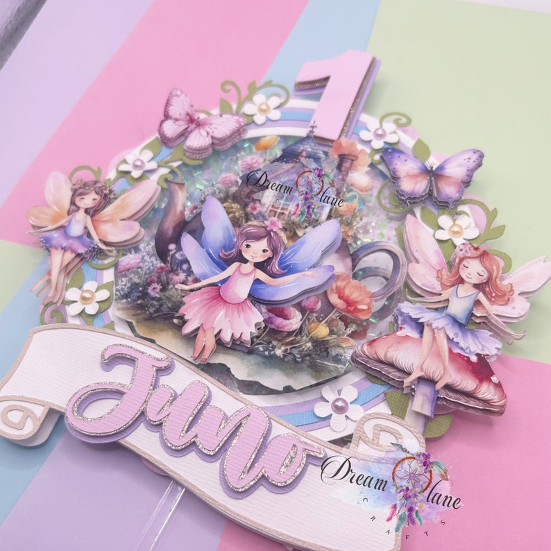 Fairy Birthday Fairies Custom Cake Topper Fairy Garden Etsy