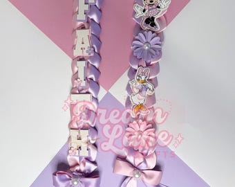 Custom Graduation Ribbon Lei: Senior Night Gift, Personalized Colors