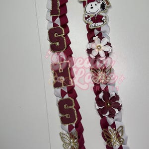 Graduation Lei Promotion Gift Lei Senior Night Gift Lei Braided Ribbon Lei Graduation Ribbon Lei Graduate Lei 2025 Senior graduation