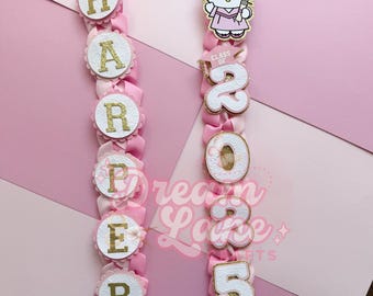 Custom Graduation Lei Promotion Gift Lei Senior Night Gift Lei Ribbon Lei 2026 Senior Keepsake Gift
