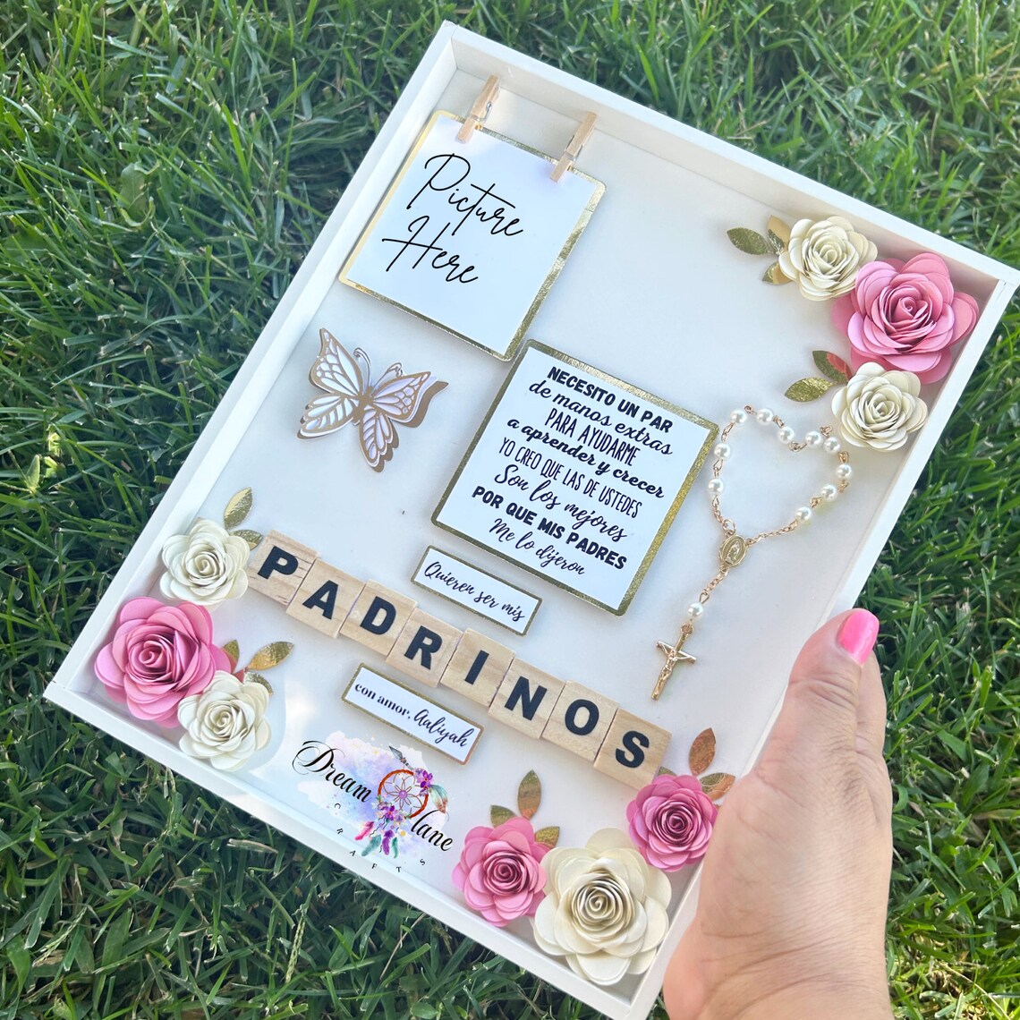 Godparent Proposal, Shadow Box, Godparents, Shadow Box, Baptism