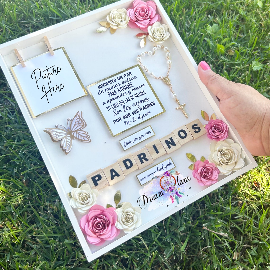 Godparent Proposal, Shadow Box, Godparents, Shadow Box, Baptism