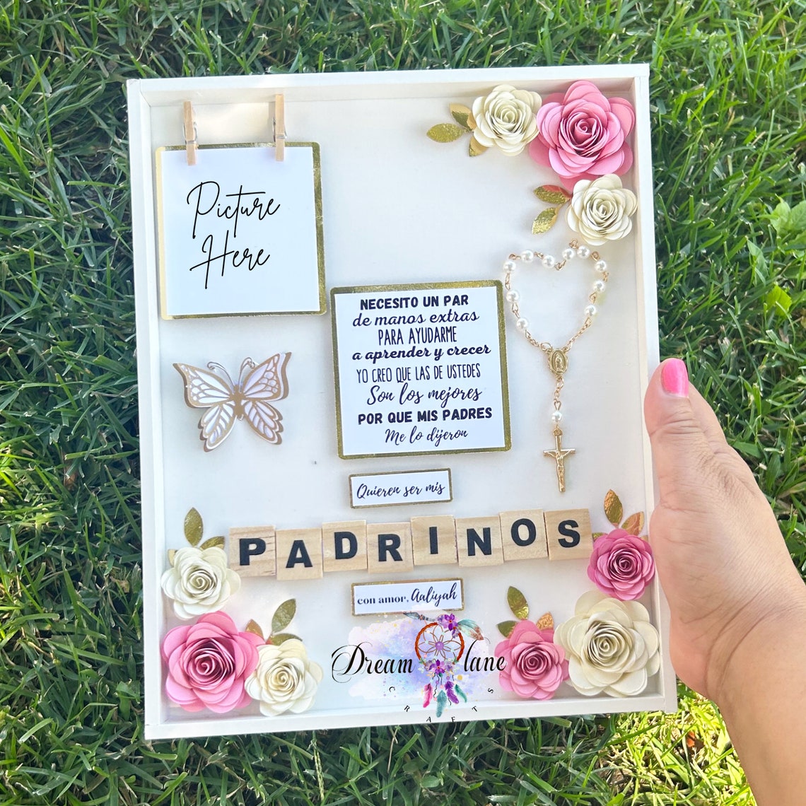 Godparent Proposal, Shadow Box, Godparents, Shadow Box, Baptism