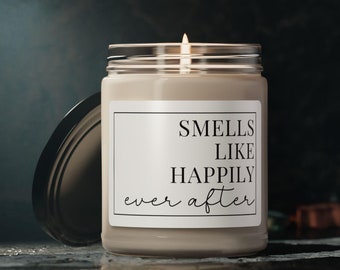 Happily Ever After Soy Candle, Bridal Gift, 9oz
