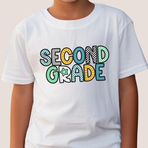 Second Grade Back to School Shirt: Colorful Bella Canvas Youth Tee