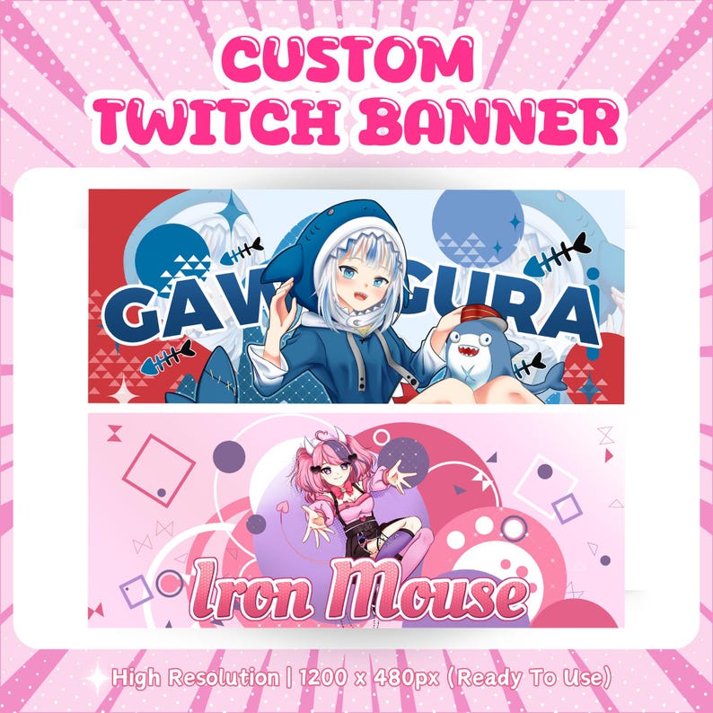 Christmas, personalised gift, gift, christmas gift, vtuber model, vtuber asset, Banner For Twitch, Discord Banner, Custom Banner,  twitch banner, youtube banner, banner, twitch, birthday banner