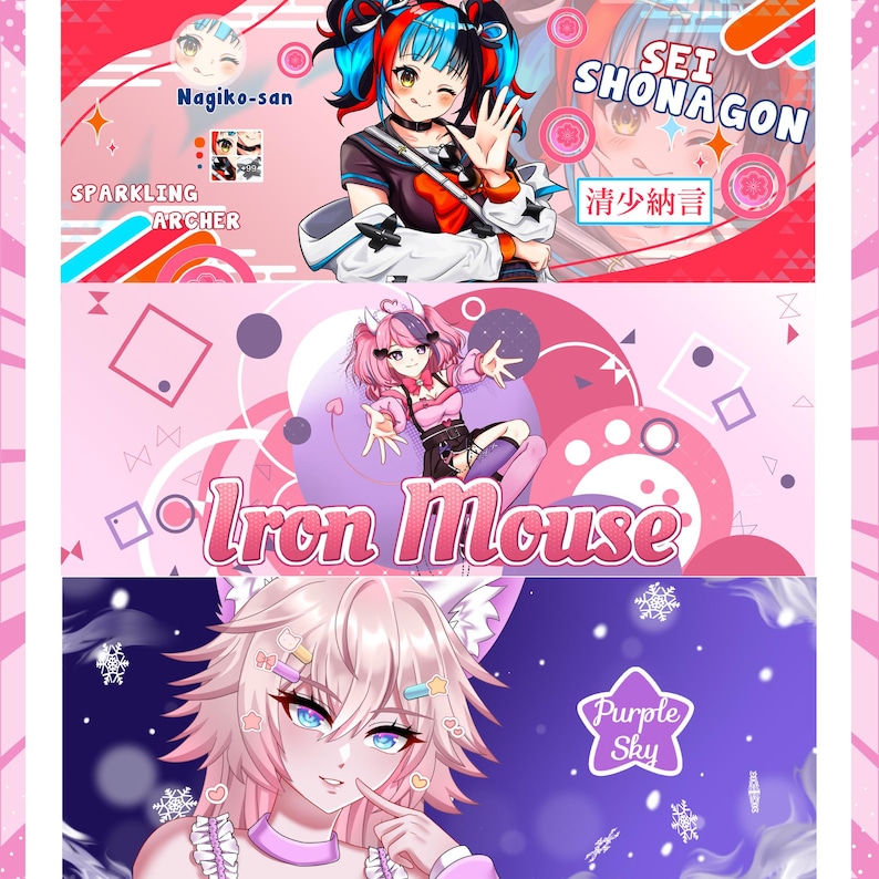 Christmas, personalised gift, gift, christmas gift, vtuber model, vtuber asset, Banner For Twitch, Discord Banner, Custom Banner,  twitch banner, youtube banner, banner, twitch, birthday banner