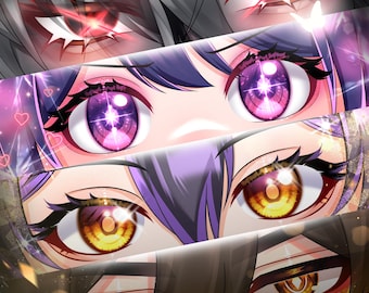 Individuelles Augenbanner | Twitch-Bannerdesign | Anime-Bannerillustration | Geeignet für YouTube, Discord, Twitter | Hochauflösend