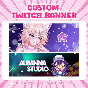 Christmas, personalised gift, gift, christmas gift, vtuber model, vtuber asset, Banner For Twitch, Discord Banner, Custom Banner,  twitch banner, youtube banner, banner, twitch