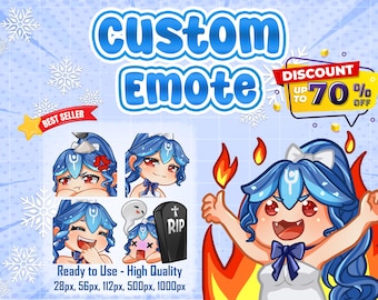 Custom Twitch Emotes or Kick Emote, Vtuber Emote, Sub Emotes, Chibi Emotes, Anime Emotes, Animal Emote For Your Stream Kick Youtube Facebook