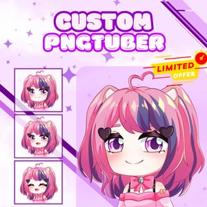Custom Chibi PNGtuber, PNGtuber, PNGtuber Character, GIFtuber, PNGtuber Plus, PNGtuber Anime, Veadotube, PNGtuber Commission Twitch Stream
