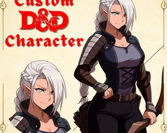 CUSTOM DND Character,Dungeons and Dragons, DnD Character Portrait, DnD Character Reference Sheet, dnd party, DnD Character Commission