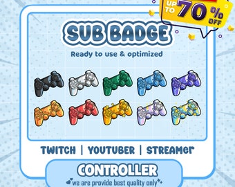 Badge and Sub Badge from your Vtuber , Animal, Pet, , Gaming Character or Anime Charcater for based from your idea for your stream