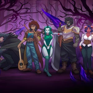 DND party custom art commission, Campaign Art, DnD Commission, fantasy illustration, group portrait, Character design,DND character portrait