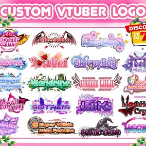 Aangepast Vtuber-logo kawaii, schattig en geanimeerd voor stream, twitch, kick, youtube Dat staat perfect voor je Vtuber- en PNGtuber-personage